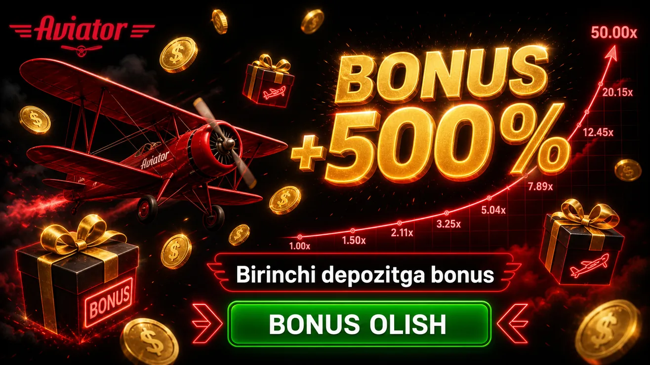 Aviator kazinolari bonus taqqoslashi O'zbekiston 2026 — Mostbet, 1xBet, Pin-Up, 1Win, Linebet